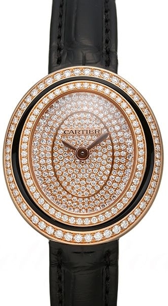 Cartier Hypnose Naisten kello WJHY0010 Timanteilla/Nahka Ø26.2 mm