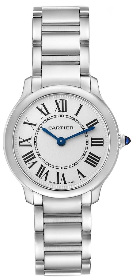 Cartier Naisten kello WSRN0033 Ronde Must Hopea/Teräs Ø29 mm