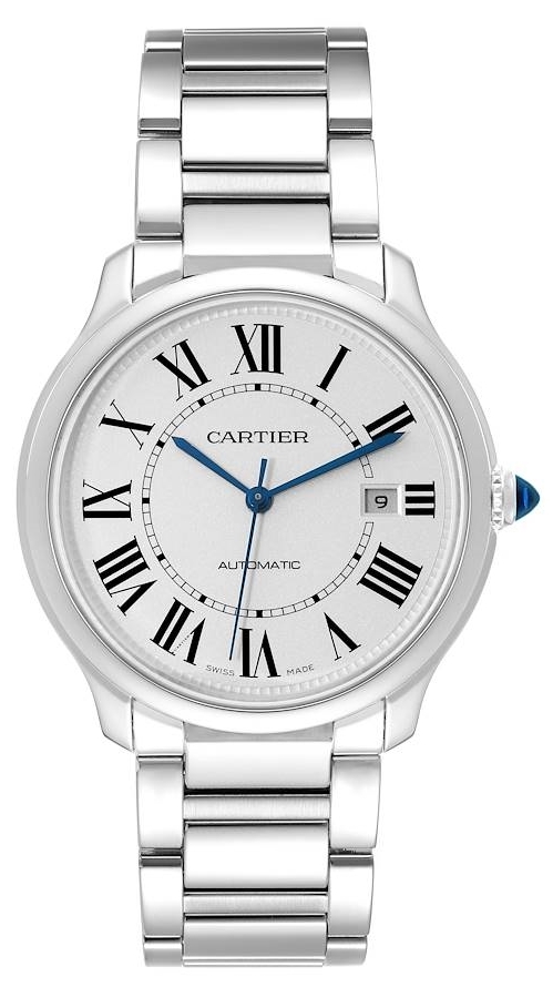 Cartier Miesten kello WSRN0035 Ronde Must Hopea/Teräs Ø40 mm