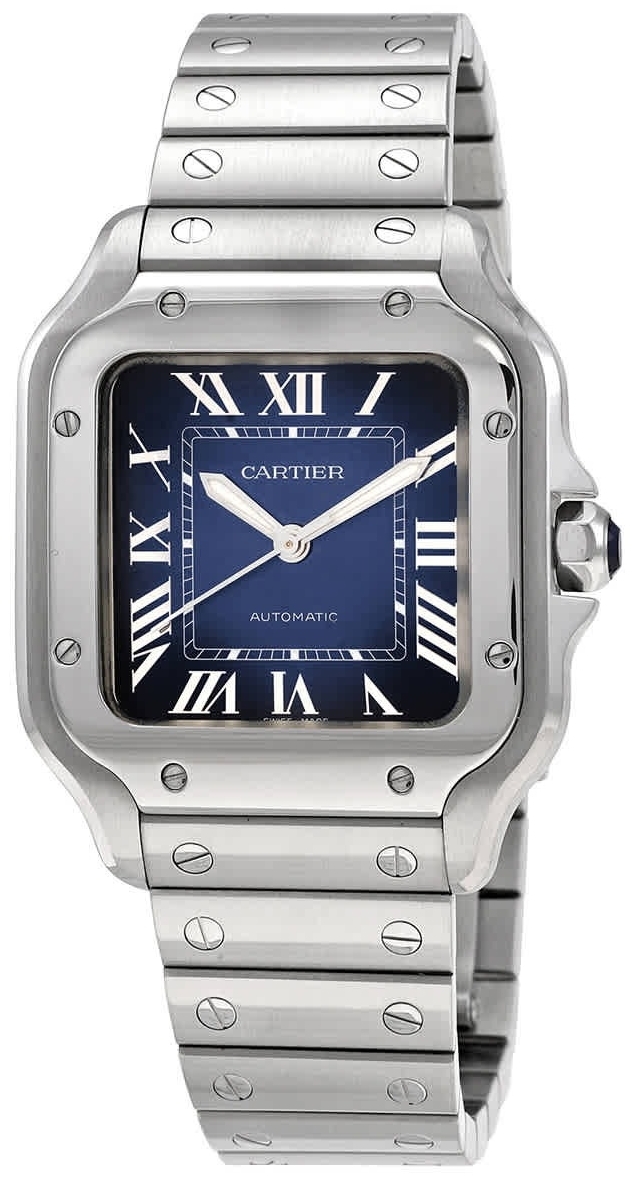 Cartier Naisten kello WSSA0063 Santos de Sininen/Teräs Ø35 mm