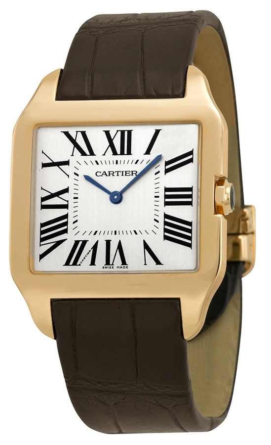 Cartier Santos Dumont Miesten kello W2006951 Beige/Nahka 35x29 mm