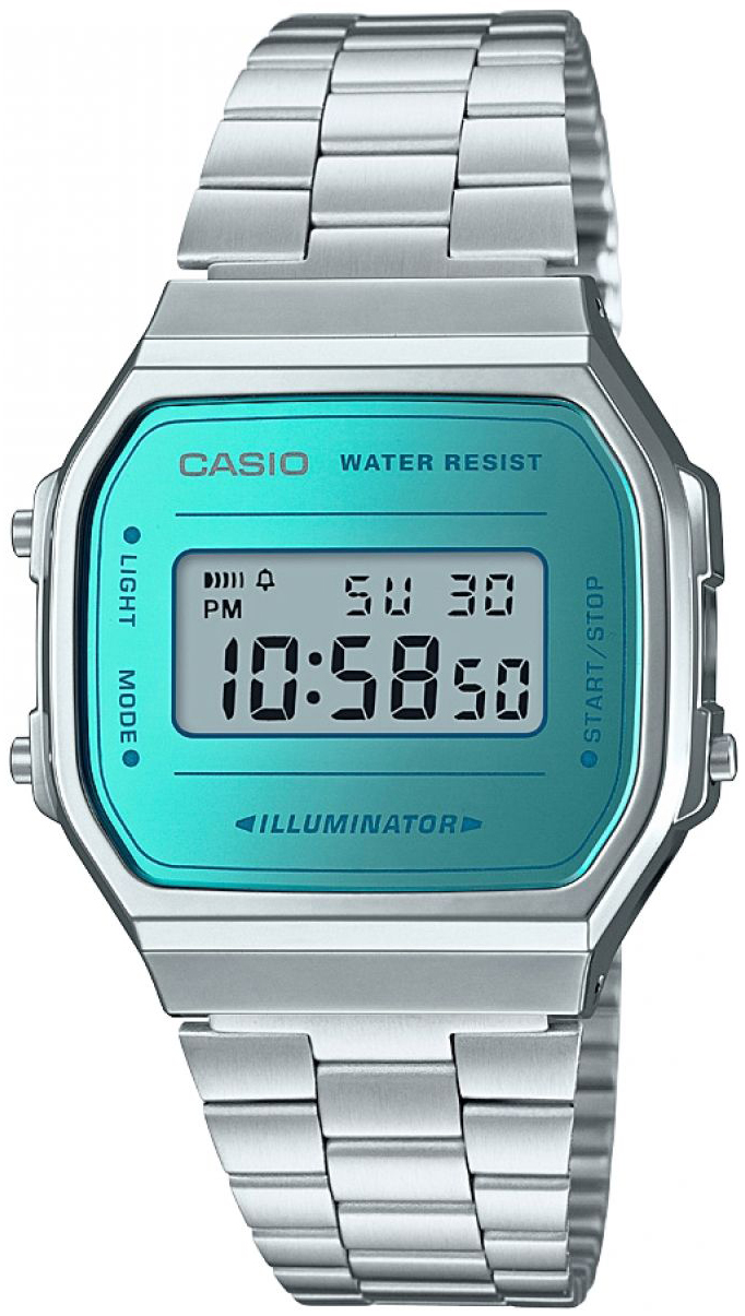 Casio A168WEM-2EF Retro LCD/Teräs