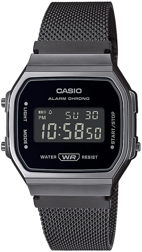 Casio Naisten kello A168WEMB-1BEF Vintage LCD/Teräs