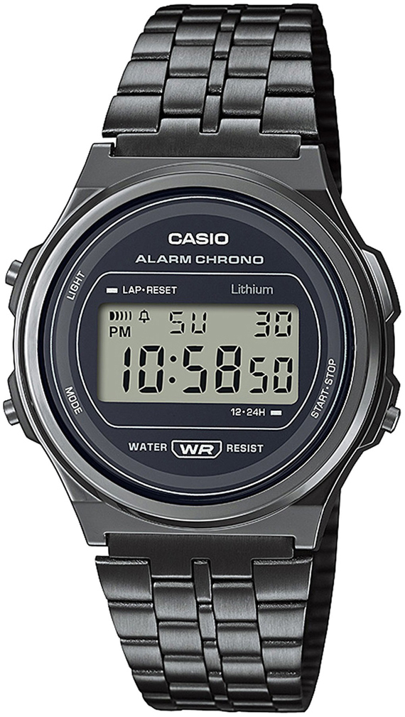 Casio A171WEGG-1AEF Vintage LCD/Teräs Ø36.6 mm