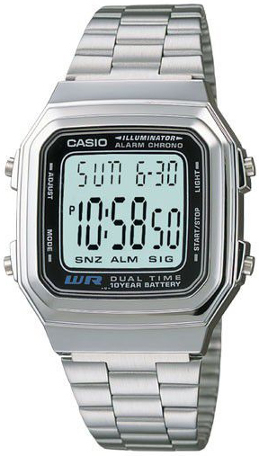 Casio A178WA-1ADF Classic LCD/Teräs Ø32 mm