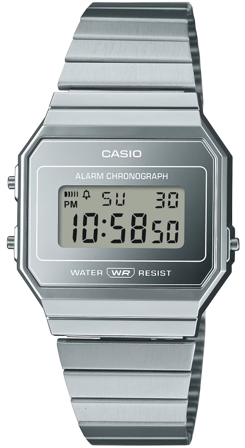 Casio A700WEV-7AEF Iconic Hopea/Teräs Ø35.5 mm