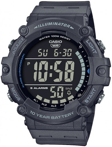 Casio Miesten kello AE-1500WH-8BVEF Collection LCD/Muovi Ø54.4 mm