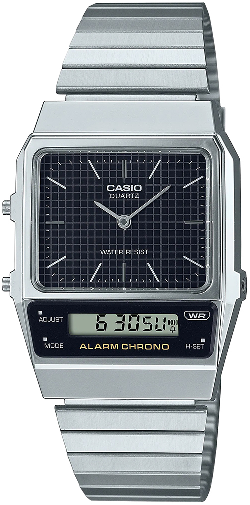 Casio Miesten kello AQ-800E-1AEF Vintage Harmaa/Teräs