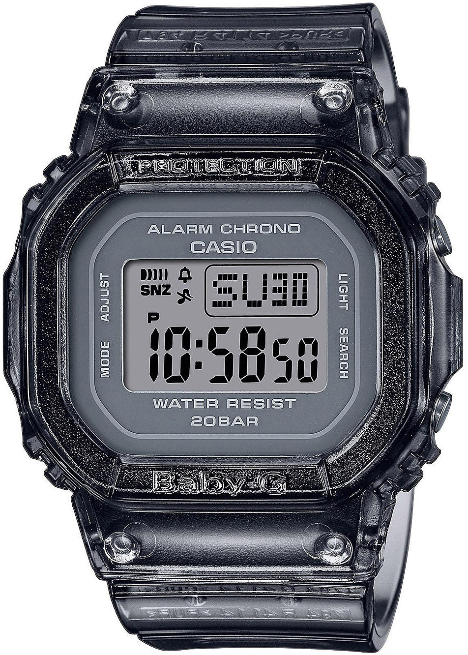 Casio Naisten kello BGD-560S-8ER Baby-G LCD/Muovi