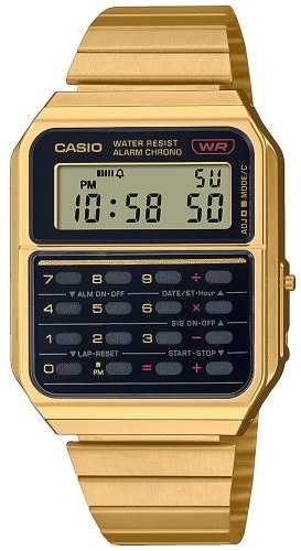 Casio CA-500WEG-1AEF Vintage Kullanvärinen teräs Ø34.4 mm