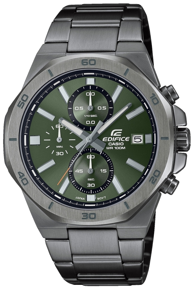 Casio Miesten kello EFV-640DC-3AVUEF Edifice Vihreä/Teräs Ø44.3 mm