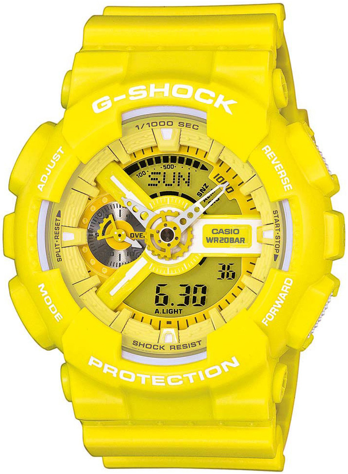 Casio G-Shock Miesten kello GA-110BC-9AER Keltainen/Muovi Ø51 mm