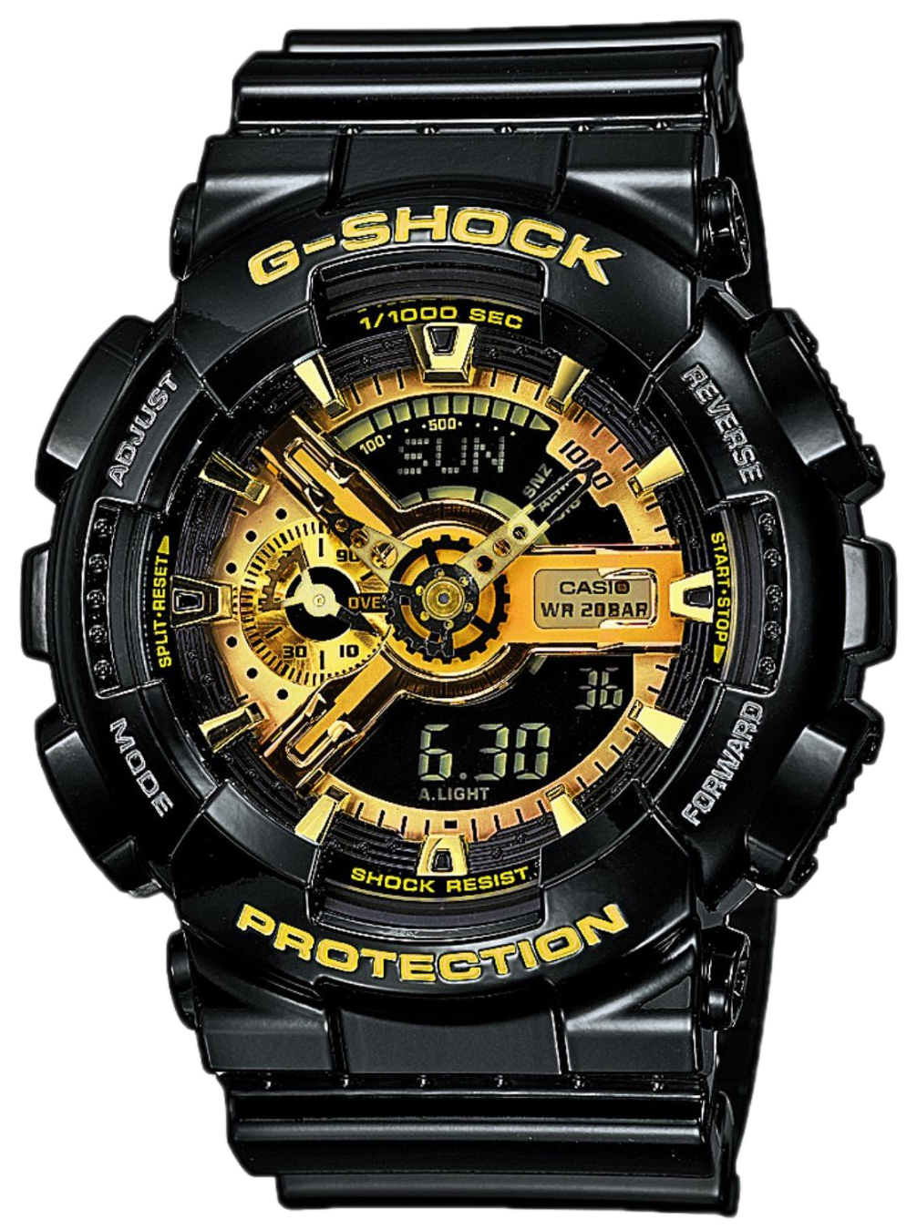 Casio Miesten kello GA-110GB-1AER G-Shock Kullattu/Muovi Ø51.2 mm