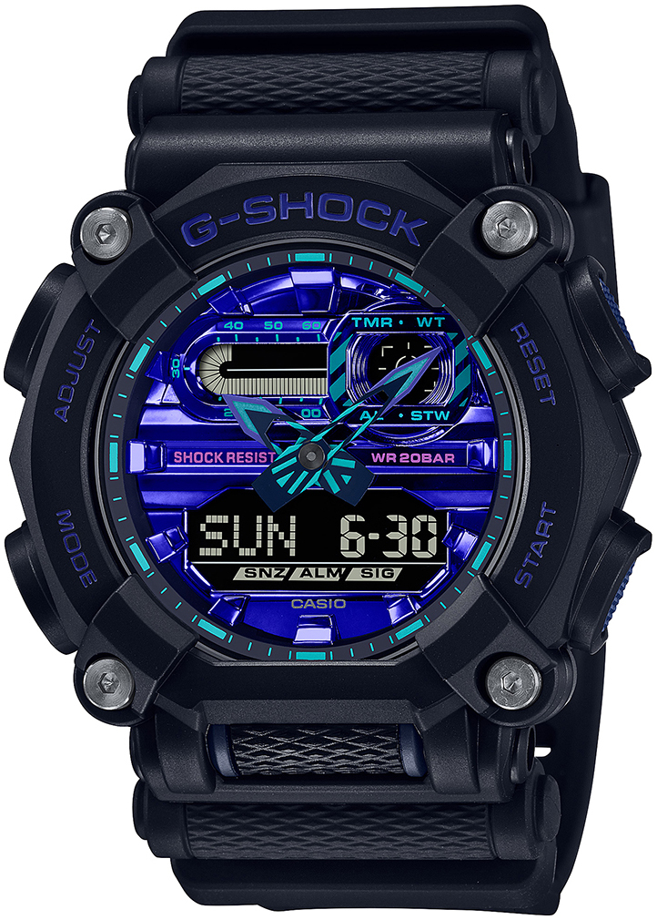 Casio Miesten kello GA-900VB-1AER G-Shock Sininen/Muovi Ø49.5 mm