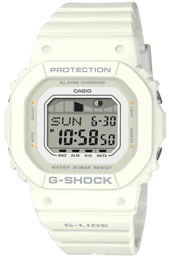 Casio Miesten kello GLX-S5600-7BER G-shock Valkoinen/Muovi Ø40.5 mm