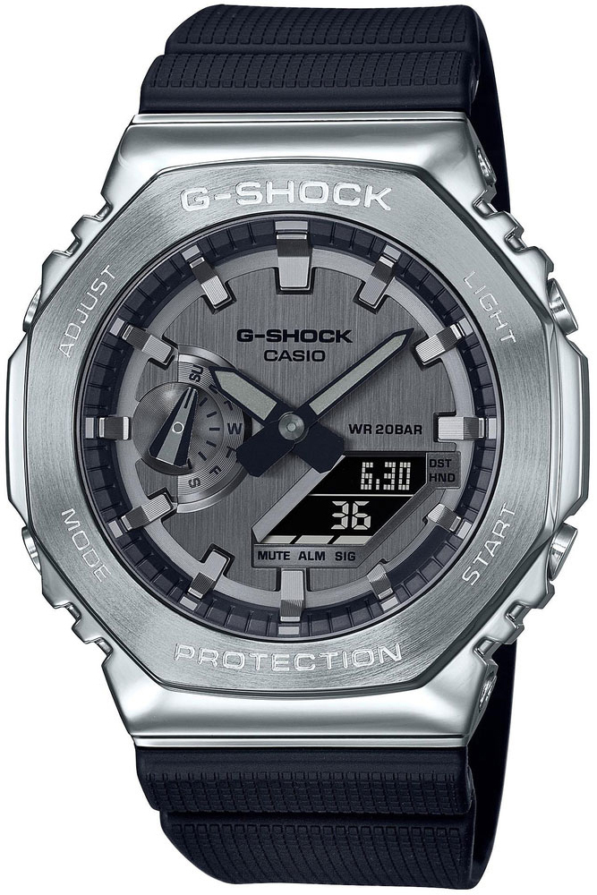 Casio Miesten kello GM-2100-1AER G-Shock Hopea/Muovi Ø44.4 mm