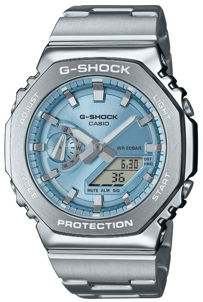 Casio Miesten kello GM-2110D-2AER G-shock Sininen/Teräs Ø44.4 mm