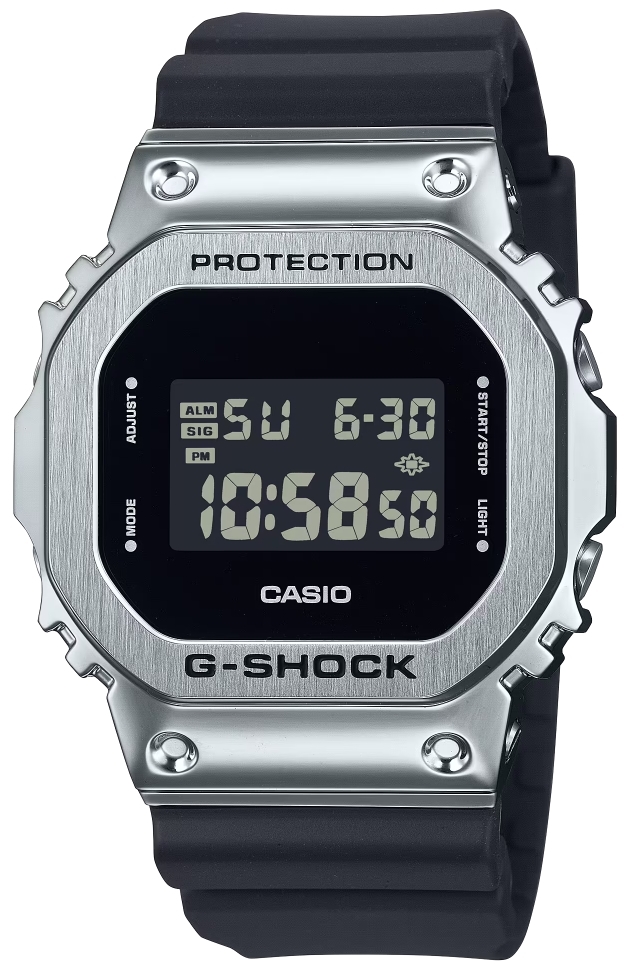 Casio Miesten kello GM-5600U-1ER G-shock Musta/Muovi Ø43.2 mm