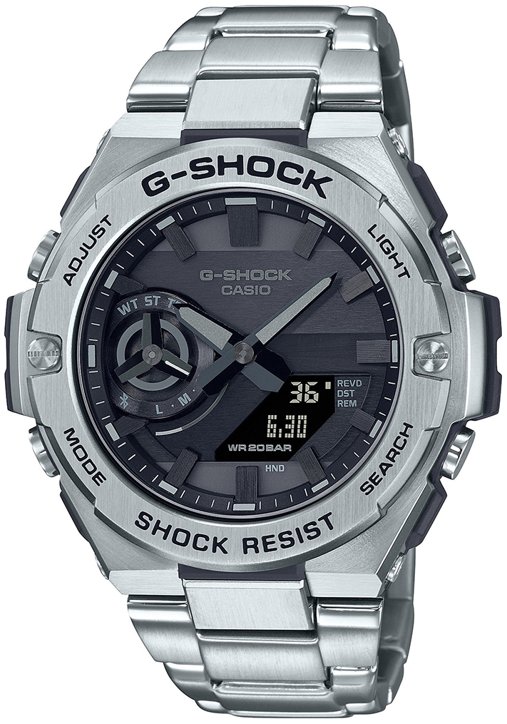 Casio Miesten kello GST-B500D-1A1ER G-Shock Musta/Teräs Ø48.9 mm