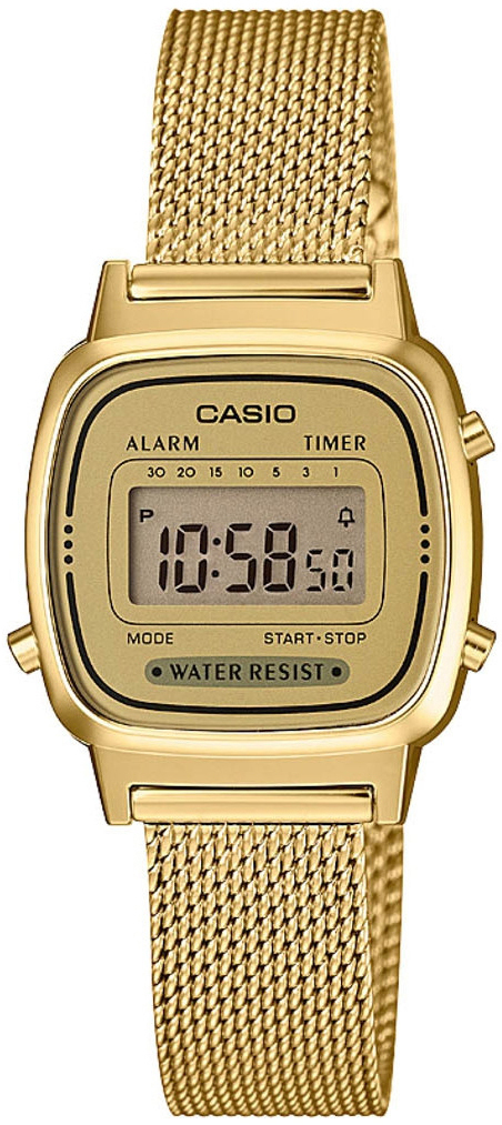 Casio LA670WEMY-9EF Retro LCD/Kullansävytetty teräs