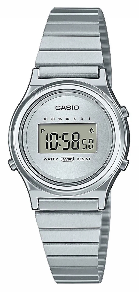 Casio Naisten kello LA700WE-7AEF Mini Collection Hopea/Teräs Ø26.3