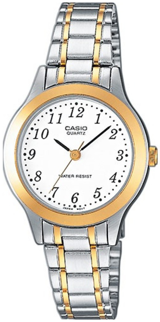 Casio Naisten kello LTP-1263PG-7BEF Quartz Valkoinen/Kullansävytetty