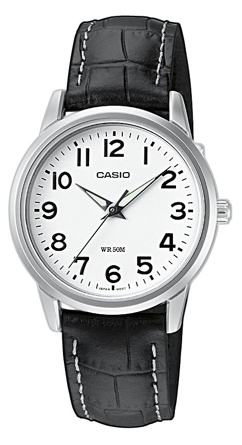 Casio Naisten kello LTP-1303L-7BVEF Collection Valkoinen/Nahka Ø30 mm