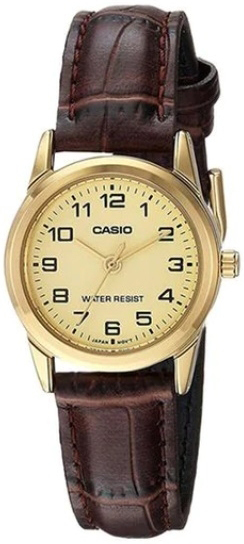 Casio Naisten kello LTP-V001GL-9BUDF Classic Kulta/Nahka Ø25 mm