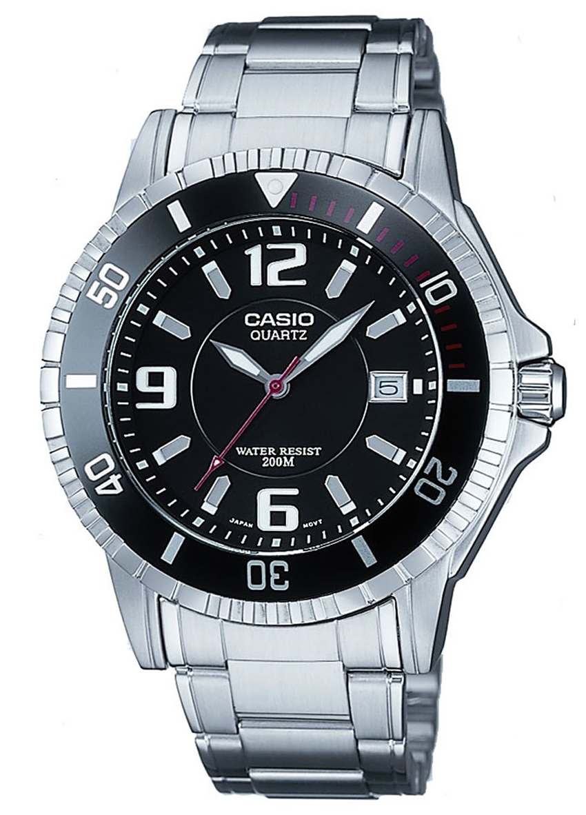 Casio Miesten kello MTD-1053D-1AVES Collection Musta/Teräs Ø42.6 mm