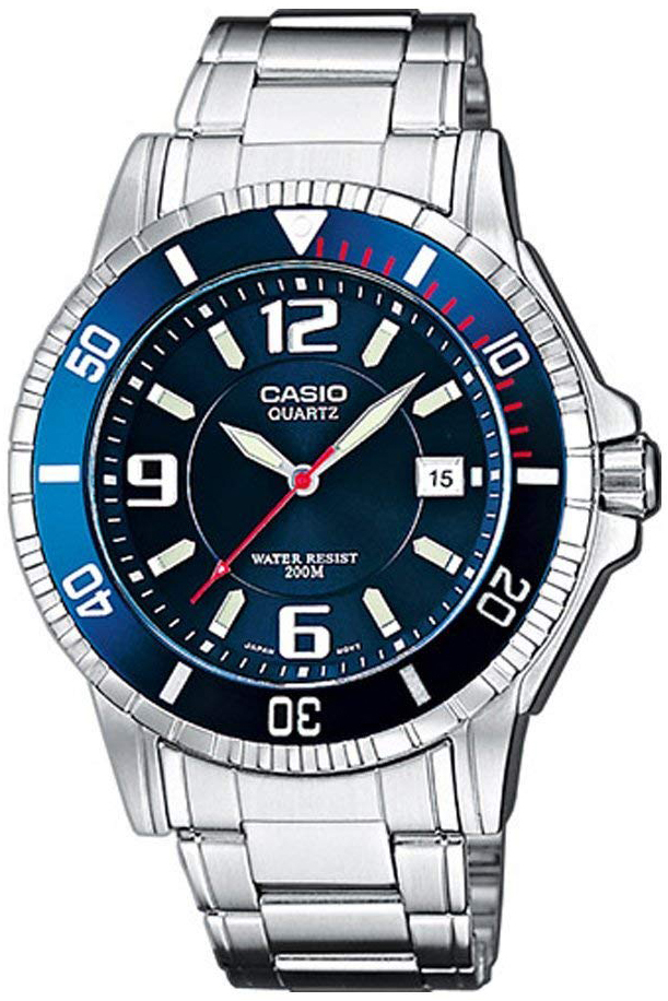 Casio Miesten kello MTD-1053D-2AVES Collection Sininen/Teräs Ø42.6