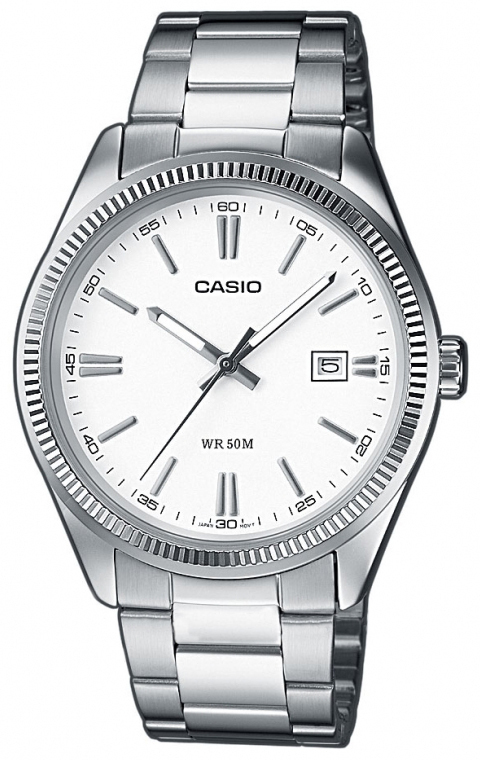 Casio Miesten kello MTP-1302PD-7A1VEF Collection Valkoinen/Teräs