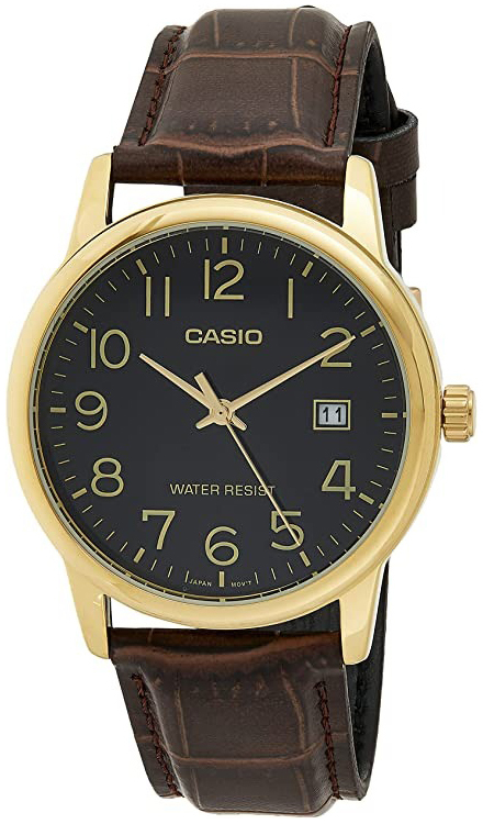 Casio Miesten kello MTP-V002GL-1BUDF Classic Musta/Nahka Ø44 mm