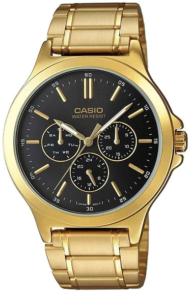 Casio Miesten kello MTP-V300G-1AUDF Classic Musta/Kullansävytetty