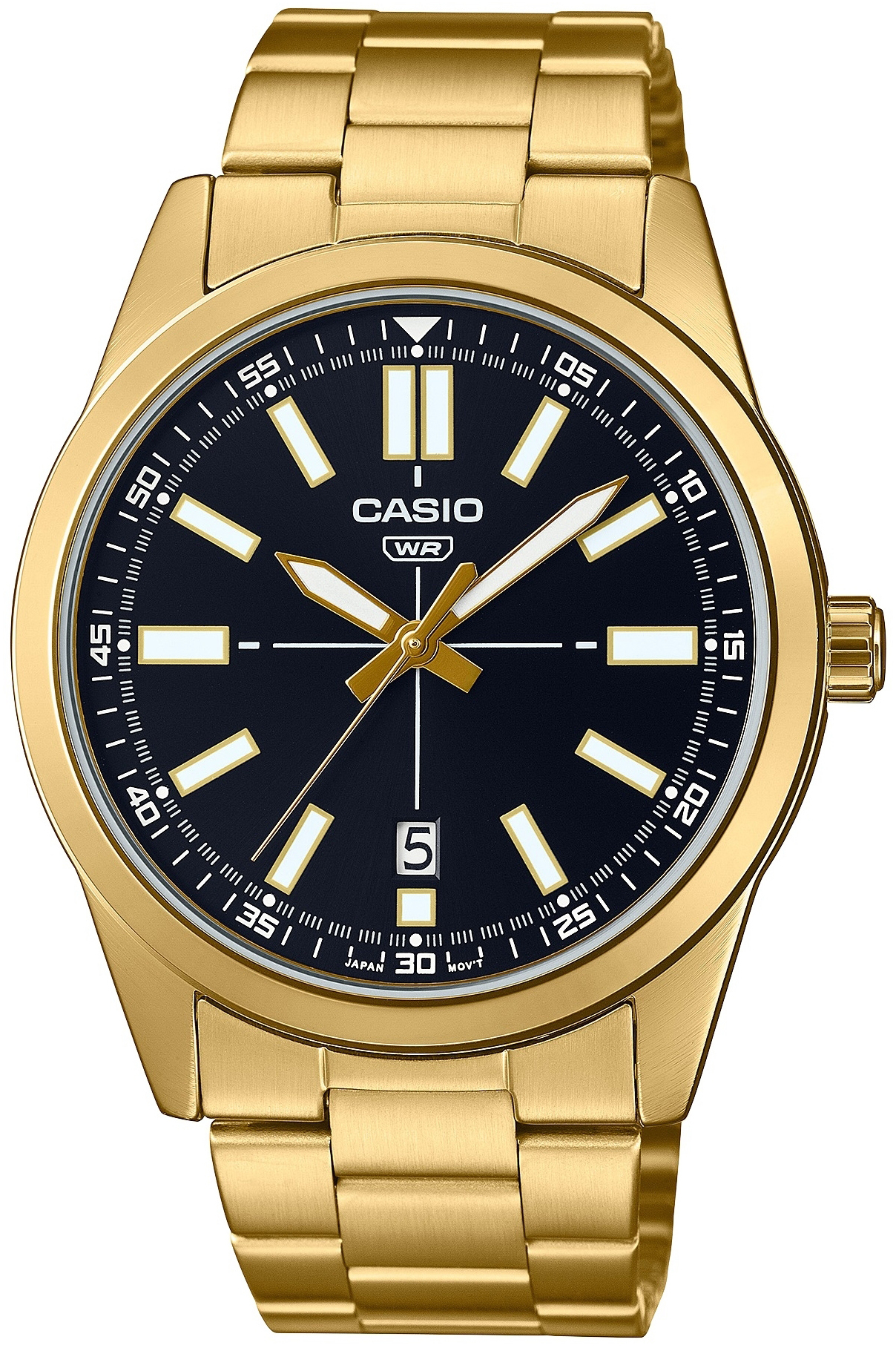 Casio Miesten kello MTP-VD02G-1EUDF Classic Musta/Kullansävytetty