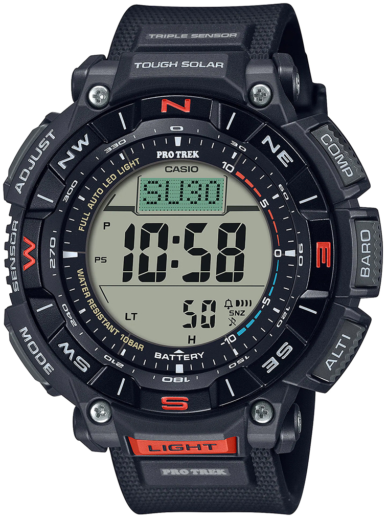 Casio Miesten kello PRG-340-1ER Pro Trek LCD/Kumi Ø51.7 mm