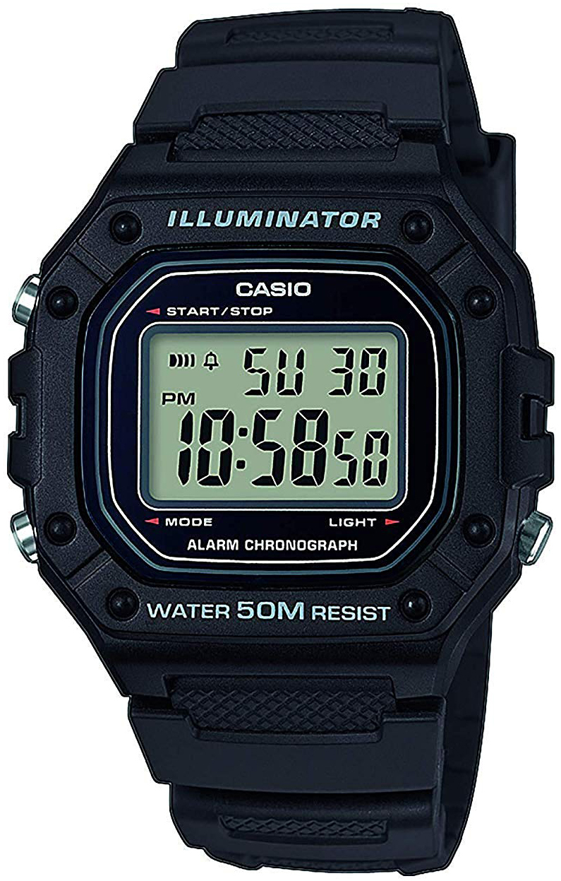 Casio Miesten kello W-218H-1AVEF Collection LCD/Muovi