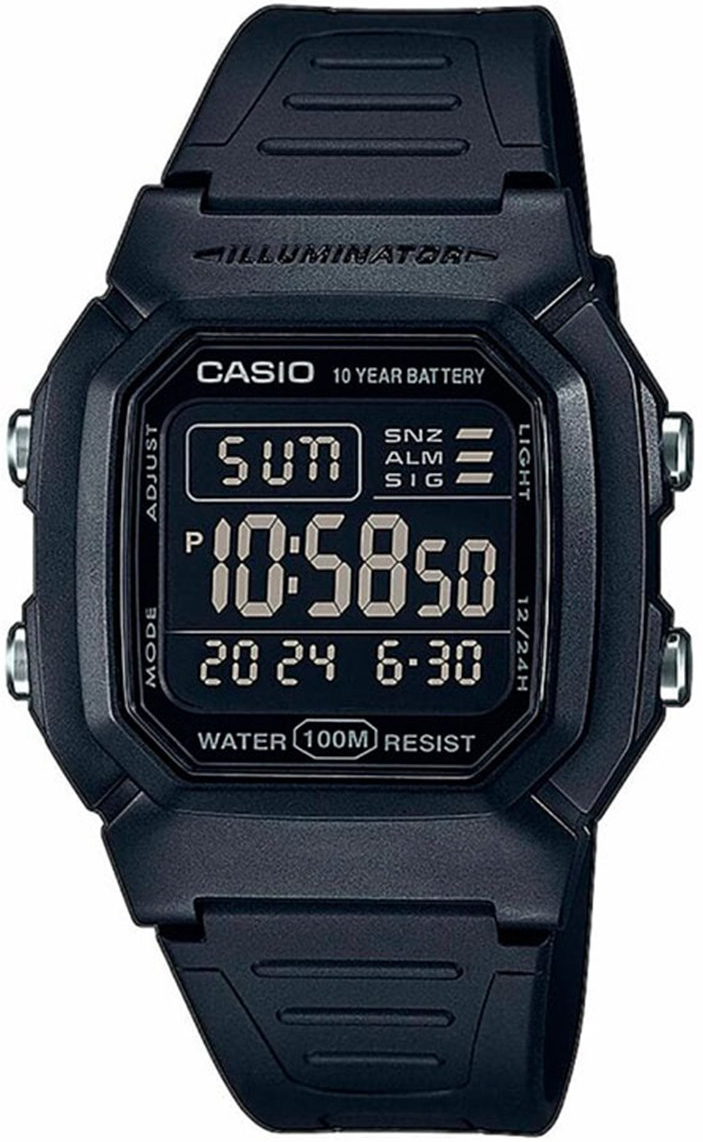 Casio Miesten kello W-800H-1BVES LCD/Muovi