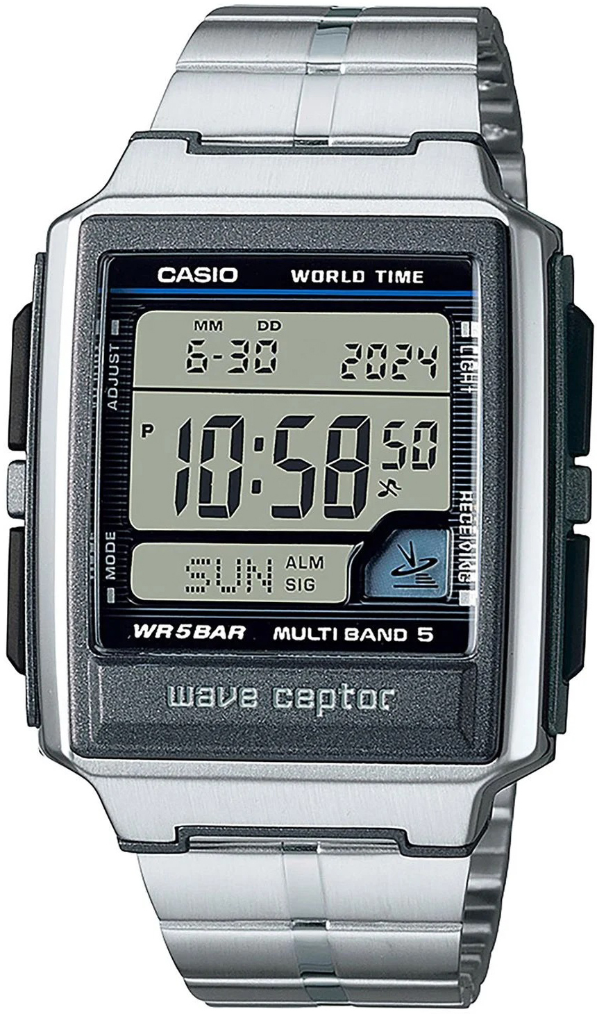 Casio Miesten kello WV-59RD-1AEF Wave Ceptor LCD/Teräs