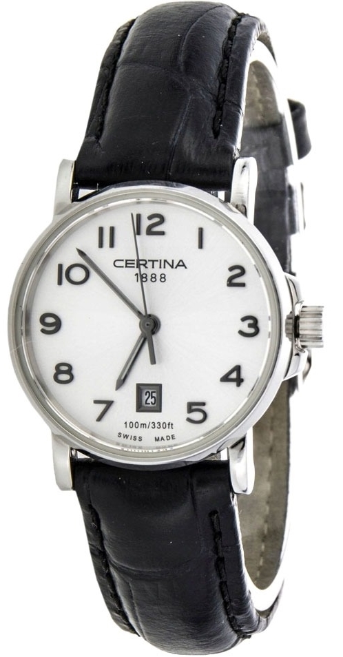 Certina Naisten kello C017.210.16.032.00 DS Caimano Hopea/Nahka Ø27