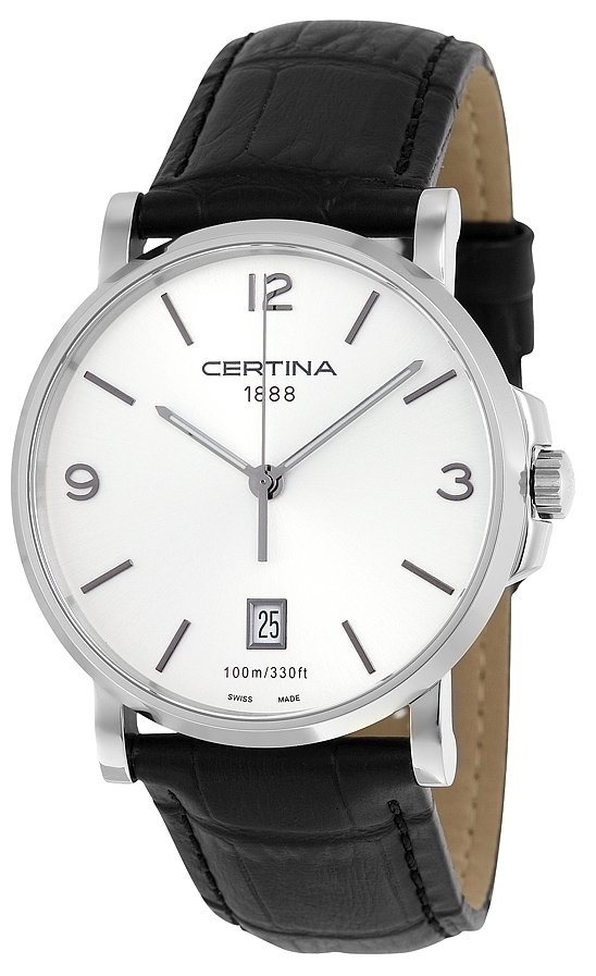 Certina DS Caimano Gent Miesten kello C017.410.16.037.00 Hopea/Nahka