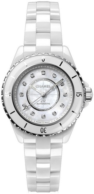 Chanel Naisten kello H10472 J12 Valkoinen/Keraaminen Ø33 mm