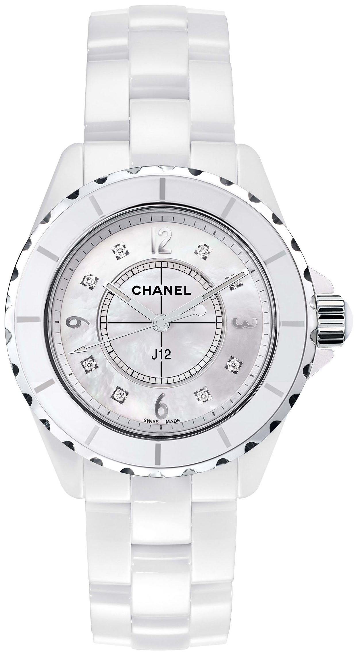 Chanel Naisten kello H2422 J12 Valkoinen/Keraaminen Ø33 mm