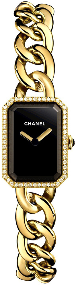 Chanel Naisten kello H3258 Premiere Musta/18K keltakultaa 16x22 mm