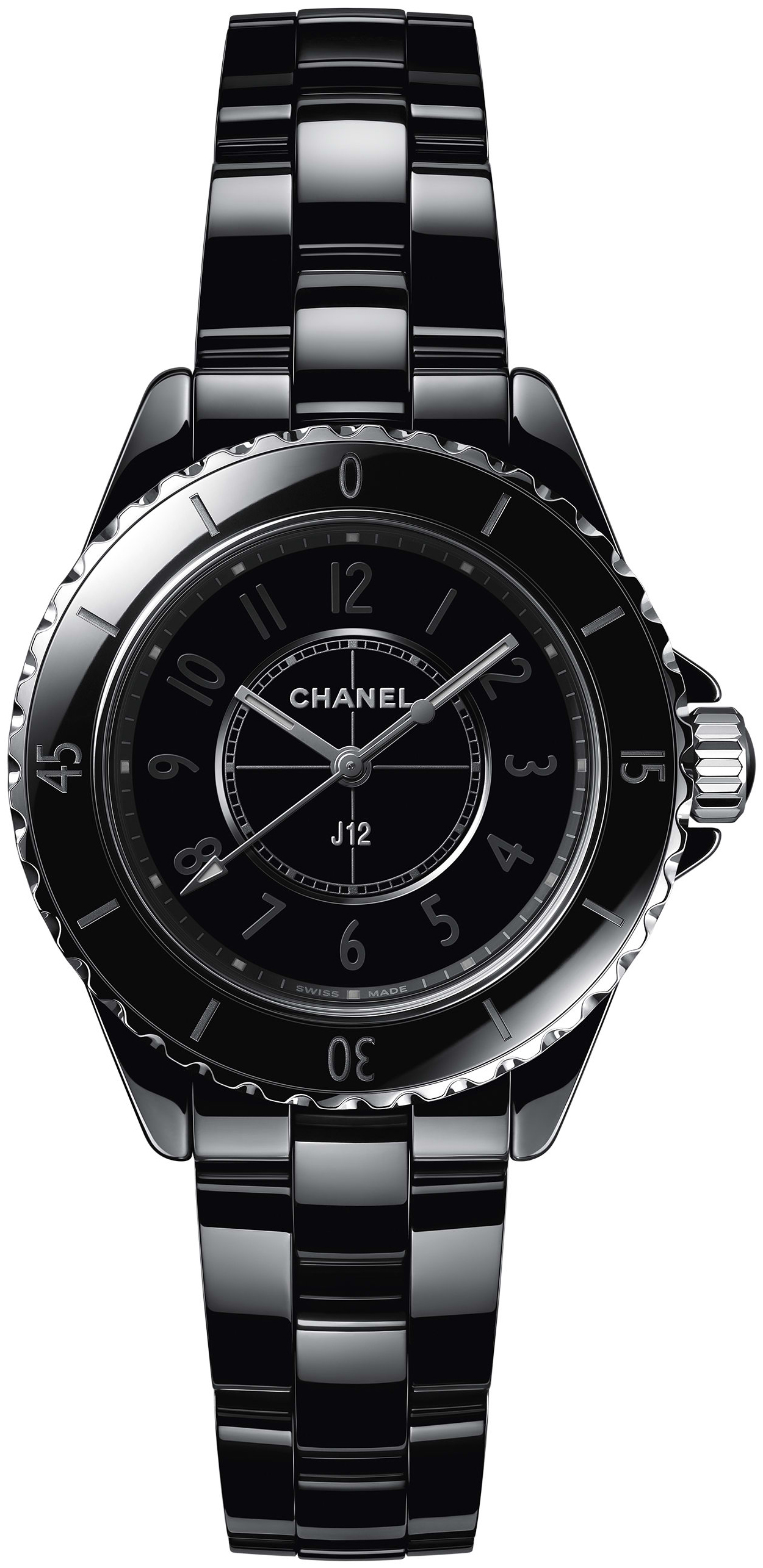 Chanel Naisten kello H6346 J12 Musta/Keraaminen Ø33 mm