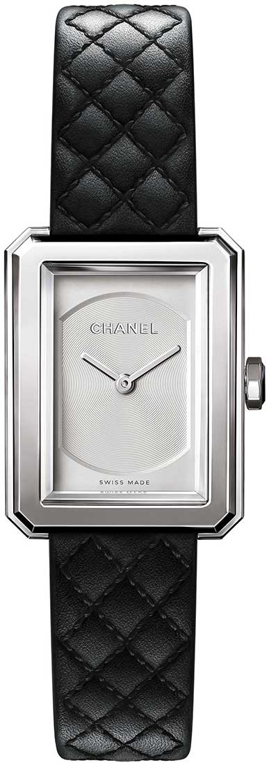 Chanel Naisten kello H6401 Boy-Friend Hopea/Nahka