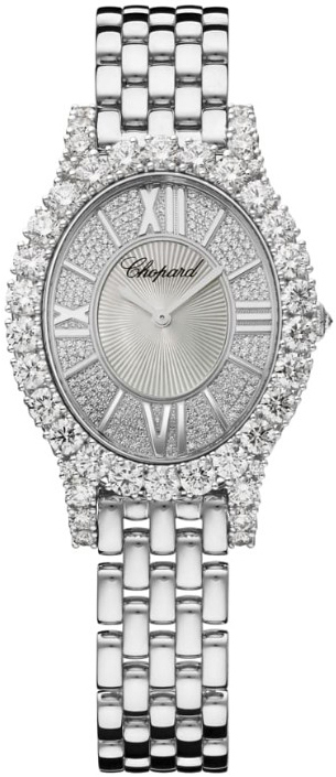 Chopard Naisten kello 109422-1101 Diamond Hour Hopea/18K valkokultaa