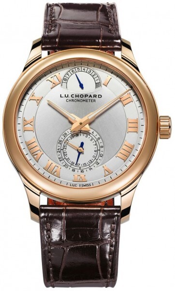 Chopard Miesten kello 161926-5001 L.U.C Quattro Hopea/Nahka Ø43 mm