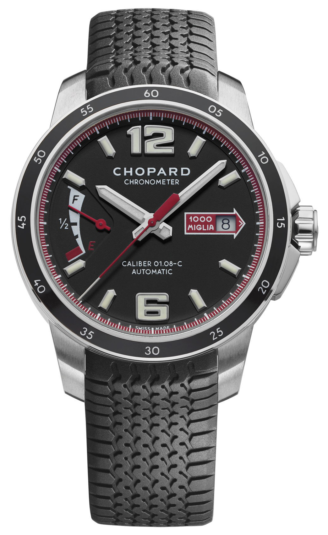 Chopard Miesten kello 168566-3001 Mille Miglia Musta/Kumi Ø43 mm