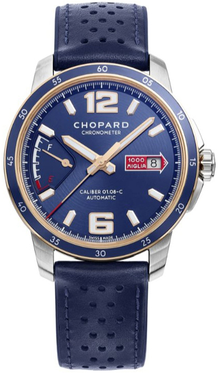 Chopard Miesten kello 168566-6002 Mille Miglia Sininen/Nahka Ø43 mm