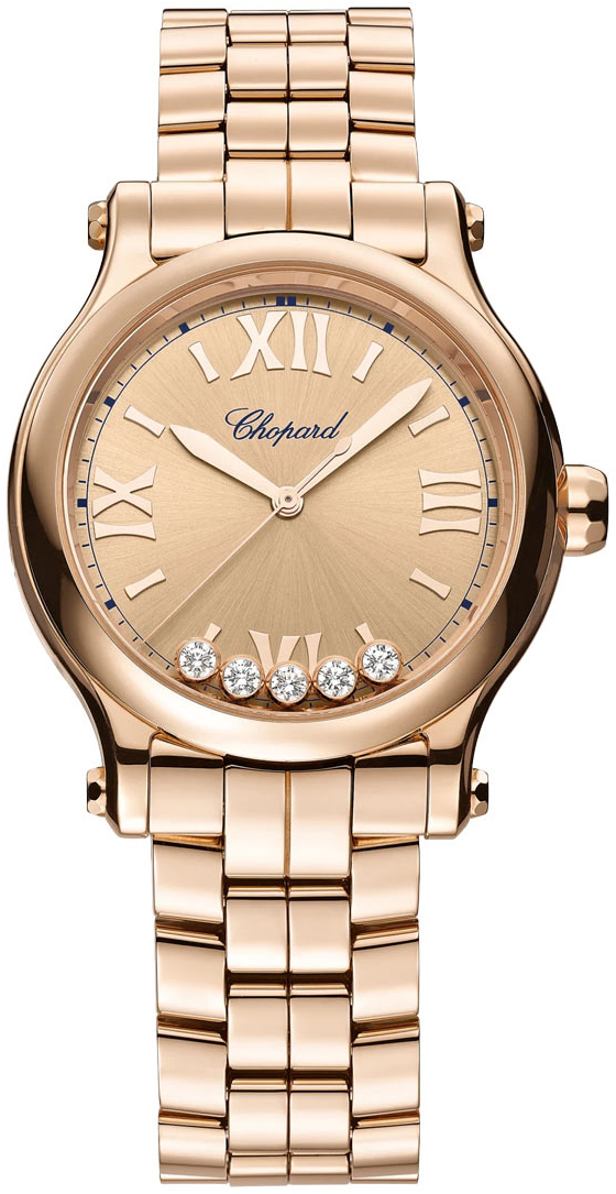 Chopard Naisten kello 275378-5008 Happy Sport Punakultaa/18K